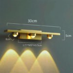 LED Cob Golden Body Wall Light Aslam Lighting 04