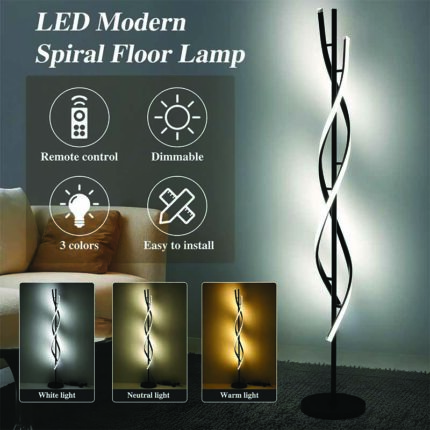 LED Spiral Floor Lamp Aslam Lighting 06