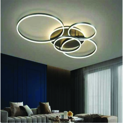 Metal Circle Contemporary LED Lamps Aslam Lighting 02