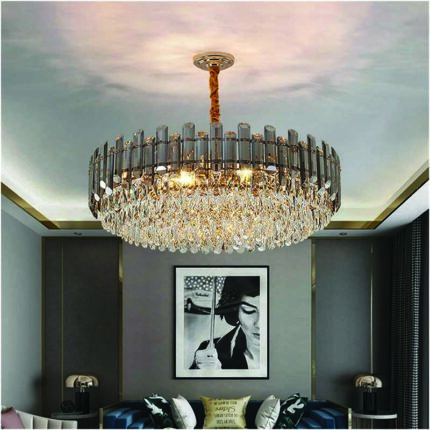 Minimalism Crystal Chandelier Aslam Lighting 02