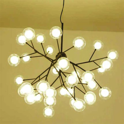 Modern Glass Ball Molecular Tree Chandelier Aslam Lighting 03