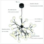 Modern Glass Ball Molecular Tree Chandelier Aslam Lighting 06