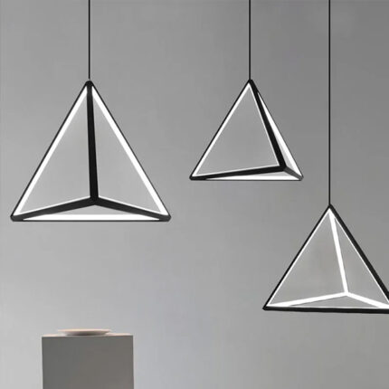 Nordic Black Triangle Hanging Lamp 2