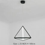 Nordic Black Triangle Hanging Lamp3
