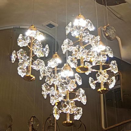 85645 Point Crystal Hanging Light aslamlightingpro