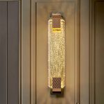 bubble crystal wall lamp stainless steel body 1 aslam lighting pro