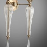 electroplated brushed brass with fabric shade wall light 2 aslam lighting pro