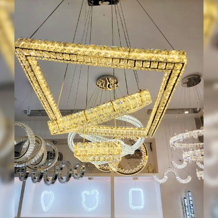 led square crystal chandelier copy