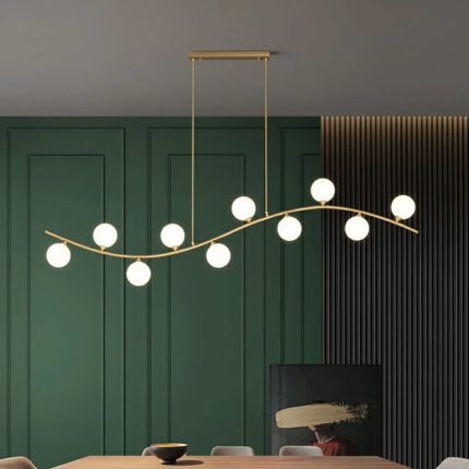 minimalist wavy ceiling pendant 2 aslam lighting pro