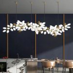 white and gold leaf chandelier for living room 1 aslam lighting pro