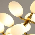 white and gold leaf chandelier for living room 2 aslam lighting pro