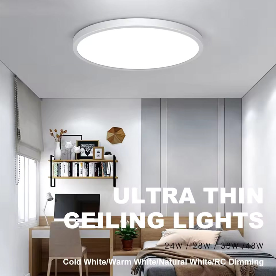 8W Round LED Surface Panel Light White 02 aslamlightingpro