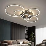 Metal 3 Circle Contemporary LED Lamp 40W, Warm White 01 aslamlightingpro