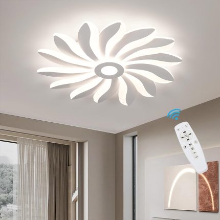 Modern LED Flower Shape Ceiling Light 01 aslamlightingpro