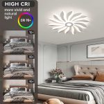 Modern LED Flower Shape Ceiling Light 02 aslamlightingpro