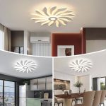 Modern LED Flower Shape Ceiling Light 04 aslamlightingpro