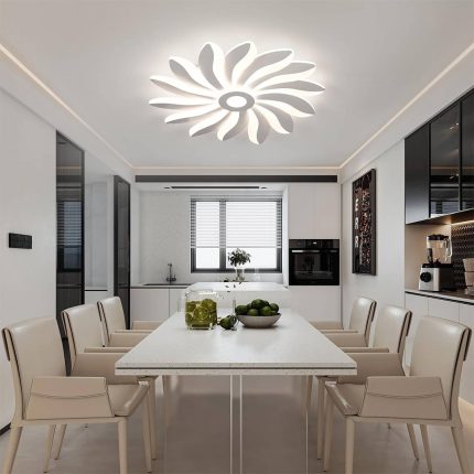 Modern LED Flower Shape Ceiling Light 05 aslamlightingpro