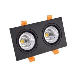 Square LED COB Spot Light Black & White 02 aslamlightingpro