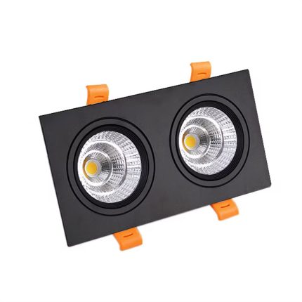 Square LED COB Spot Light Black & White 02 aslamlightingpro